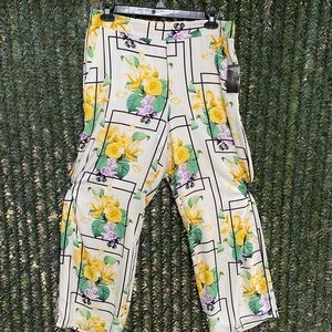 Floral Breezy Wide-Leg Pants